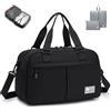 SPAHER Espandibile Borsone da Viaggio 40x20x25cm Ryanair a 40x30x25 Eurowings Bagaglio a Mano Borsone Palestra Sportiva 20L Donna Uomo Impermeabile Borsa da Viaggio Fitness con Borse da Scarpe
