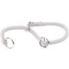 Ferplast Collare Semistrozzo SPORT, Collare per Cani, Collare da Addestramento con Anelli Regolabili, in Cordino di Nylon, Lunghezza 35 cm, spessore 8 mm, Grigio