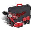 Milwaukee M12BPP2A-203C KIT M12BPD+M12BID TRAPANO+AVVITATORE AD IMPULSI 1/4 HEX MILWAUKEE