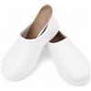 CHILLIFE Zoccoli Sanitari di Lavoro, Ospedale, Giardino, Cucina, Pantofole Donna, Liscio, Punta Chiusa, Made in Portogallo, bianco, 38 EU