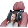YOHOPE Poggiatesta per auto per bambini in schiuma memory traspirante, ruotabile a 360°, con connessione a tre punti Poggiatesta regolabile, poggiatesta per auto per viaggi a lunga distanza