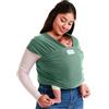 Sleepy Wrap Fascia Neonato Elastica 3-16 kg, Porta Bebè, Verde Salvia