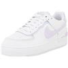 NIKE Air Force 1 Shadow, Sneaker Donna, White Lilac Bloom Photon Dust White, 42.5 EU