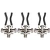 Zite Set di supporti per canna da pesca - 3 pezzi cuscini regolabili - Alluminio Butt Grips pesca alla carpa e altro ancora