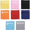 QFEHTHSK 8 Pezzi Borsa da Polso con Cerniera, Borsa da Polso Resistente al Sudore, Polsino Sportivo, Polsino Sportivo Unisex, Adatto per Calcio, Basket, Corsa Fitness