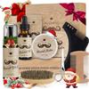 Bledras 9 in 1 Barba Cura Set, Bledras Cura della Barba Professionale per Uomo, con Olio da Barba, Balsamo per Barba, Shampoo, Barba Spazzola, Pettine da Barba, Forbici, Regalo per gli Uomini per Natale