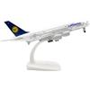 RynoPulse Modellino di Aereo per Deutsche Lufthansa A380, Modello in Lega di Metallo in Scala 1:200 per Amanti dell'Aviazione e Collezionisti Adulti