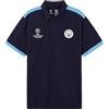 MANCHESTER CITY F.C. - Polo da uomo, a maniche corte, con colletto e bottoni, blu navy/blu., XXL