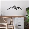Wallity Hanah Home Elegante accessorio decorativo da parete in metallo, nero, 67 x 20 cm, 100% metallo (spessore 1,5 mm), facile da montare, perfetto per la decorazione della casa moderna