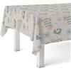 Martina Home Tovaglia cerata Recife blu rotonda