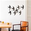 Wallity Hanah Home Accessorio decorativo da parete in metallo dipinto a mano, 69 x 41 x 7 cm, 100% metallo (1,5 mm), pezzo d'arte unico per la decorazione della casa, elegante e versatile