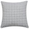 Gardinia Sehlbach Cuscino in pied-de-poule, Grigio, 45 x 45 cm, Design elegante, Sfoderabile, Imbottitura inclusa, Materiale di alta qualità