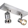 SLV plafone Illuminazione Interni, Applique, Lampada da Parete, faretto a soffitto / GU10 75W, ASTO 2 150W in Alluminio