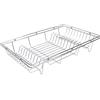 Equinox 517605 - Scolapiatti in acciaio inox cromato, 48 x 32 x 8 cm, in acciaio inox cromato, fino a 20 piatti