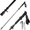 KHEALING OKHEALING - Bastoncini da trekking ultraleggeri in fibra di carbonio, set da 2, pieghevoli, retrattili, con manici anti-umidità (L 115-135 cm)