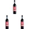 Leonardo da Vinci Rosso di Montalcino 2022, Gusto Equilibrato e sentori di frutti rossi, con un finale leggermente speziato, Gradazione Alcolica 13.5% Vol., Bottiglia da 750 ml (Confezione da 3)