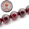 Fukugems Perline con Stretch Cord per Gioielli Che Fanno Perline di Pietra sciolte per DIY Energy Stone Healing Power Bracelet 8mm=96 Pezzi e 1 Rotolo Cavo Garnet AAA 8mm