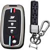 KUNIO Custodia per chiave Mercedes Smart Forfour 453 Fortwo 453 Cabriolet Coupe Citan Kasten Mixto lega di zinco chiave auto protezione portachiavi chiave pieghevole 3 tasti B grigio