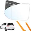 BouGPeng Vetro a specchio sostituzione per Golf 7 Riscaldabile Specchio esterno regolabile adatto lente di retromarcia specchio di vetro di retromarcia (Sinistra) OEM:V-W (5G0857521/2)