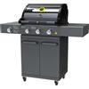 GRLLR PRIME BARBECUE A GAS G3S 3 FUOCHI CON FORNELLO LATERALE GR-24-G3S