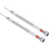 CoCud Cacciavite a Taglio Mini, Dimensioni 1,2mm Lunghezza 90mm, Cacciaviti a Testa Piatta Acciaio al Carbonio con Manico Antiscivolo per Occhiali, Orologi o Laptop, 2pz