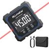 ALLmeter Mini Livella Elettronica con Laser Rosso e Magneti su 4 Lati | Inclinometro Digitale Ricaricabile con Display LCD, Campo di Misura 4×90°, Impermeabile IP54, per Lavori in Legno, Edilizia