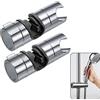 KALUROIL KAYLRE 2 PCS Supporto Doccia, Saliscendi Doccia Regolabile In ABS Con morsetto, Supporto Soffione Doccia per Saliscendi Doccia per Doccia Manuale da Cromata (18-25 mm)