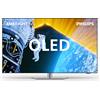 Philips Smart TV 48 Pollici 4K Ultra HD Display OLED DVB T2/S2 Sistema Google TV Ambilight colore Argento - 48OLED819