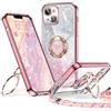 XYZ Cover per iPhone 13 con Cordino, Oro Rosa