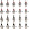 KUOQIY 20 Pezzi Connettori RCA Jack Femmina, Montaggio a Pannello Connettore Presa RCA, Femmina Presa Jack Terminale Audio Connettore (10 Nero + 10 Rosso)