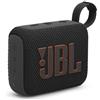 JBL GO4 Altoparlante Bluetooth, ricarica USB C, IP67 antipolvere, impermeabile, compatibile con app, radiatore passivo, portatile, nero