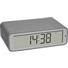 TFA Dostmann sveglia digitale radiocontrollata TWIST, 60.2560.15, display ruotabile, design elegante, sveglia con snooze, grigio