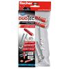 fischer 544668 Kit tasselli e Viti, Grigio/Rosso, Duotec 12 - Bolsa