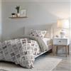 Italian Bed Linen Set Copripiumino Microfibra Fashion, Lavorato in Italia - Parure Copri Piumino - Sacco Piumone 150x200 cm con Patella e federa Cuscino, Singolo, Florence