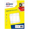 AVERY - Confezione da 320 etichette autoadesive, formato 48,5 x 25 mm ETE020 bianco