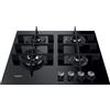 Whirlpool GOWL628NB Piano cottura a gas, 60 cm di larghezza, 4 fuochi, Acciaio inossidabile