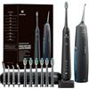 HUACO CARE Idropulsore e Spazzolino Elettrico 2 in 1 - Kit di Pulizia Orale con Irrigatore Dentale Portatile e Spazzolino Sonico - IPX7, 3 Modalità Acqua, 4 Modalità Spazzolamento per Igiene Orale Completa