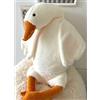 Tanha Grande oca di peluche, grande cuscino d'oca dolce, circa 130 cm