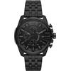 Diesel Orologio Baby Chief da Uomo, Movimento al Quarzo, Cassa in Acciaio Inossidabile Nero da 48 mm con Bracciale in Acciaio Inossidabile, DZ4617
