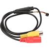ciciglow Mini Telecamera di Sicurezza, Mini Telecamera di Sorveglianza CCTV 800TVL DC 9V a 12V Webcam Mini Telecamera HD Plug And Play 5x5 Home Video Sound Telecamera Analogica
