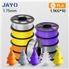 JAYO Stampante 3D PLA/PLA Meta/PETG/PLA PLUS/PLA filamento opaco 1,75 mm 10 rotoli.