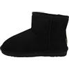 GRÜNLAND il benessere è naturale Grunland Crom PO1633 mini boot stivaletto soft in tessuto e pelliccia sintetica Nero (numeric_33)