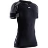 X-Bionic Invent 4.0 - Maglia Termica Donna Manica Corta a Compressione - Alte Prestazioni per Running, Sci, Ciclismo, Fitness, e Sport Invernali - Adatta a Climi Rigidi, Opal Black/Arctic White, L