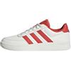 adidas Breaknet 2.0 Shoes, Scarpe Donna, Core White/Bright Red/Lucid Pink, 38 2/3 EU