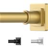 UIOSANRT Bastone per tenda da doccia dorato, 80-200 cm, antiscivolo, con montaggio a tensione