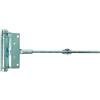Alberts 417758 Chiudiporta e cancello, autochiudente, zincato blu, altezza 100 mm, lunghezza 242 mm
