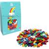 PLUS PLUS Plus-Plus - Mix di colori arcobaleno - 300 pezzi - mattoncini da costruzione, costruzione, giocattolo per bambini, STEM, STEAM, prodotto in Danimarca