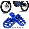 BIUGERCN Pedane moto Pedane più larghe CNC per Surron Sur Ron LBX Talaria Sting MX3/R MX4 TL3000 TL4000 Talaria X3 XXX TL2500 E-Ride Pro SS/S Dirt Bike elettrica Blu
