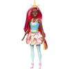 Barbie Bambola Dreamtopia Unicorno, con capelli arcobaleno e accessori fantasia. Modelli assortiti, colore giallo (Mattel HGR19)