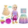 Baby Alive Big Princess Ellie, bambola parlante in inglese/spagnolo, 45 cm, con 9 accessori, colore dei capelli biondi, F5236